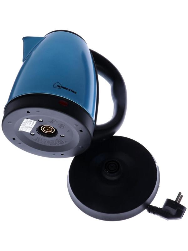 Чайник электрический HOMESTAR HS-1010, металл, 1.8 л, 1500 Вт, синий