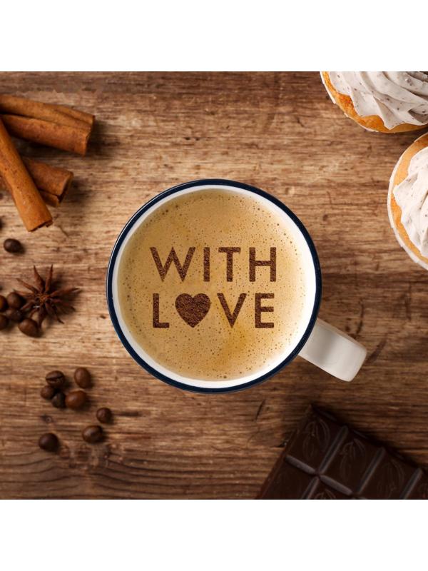Трафарет для кофе «С любовью», 9,5 х 8,5 см