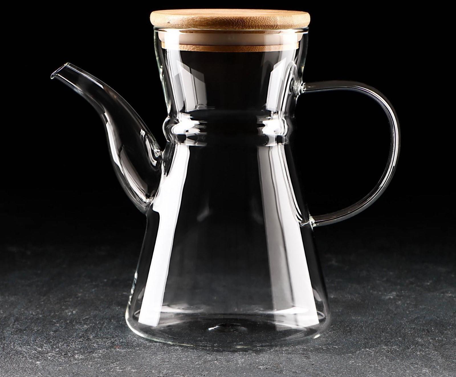 Чайник стеклянный заварочный «Эко. Восток», 800 мл, 18×11,5×17 см