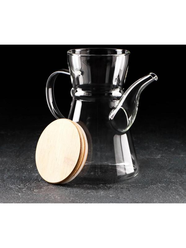 Чайник стеклянный заварочный «Эко. Восток», 800 мл, 18×11,5×17 см