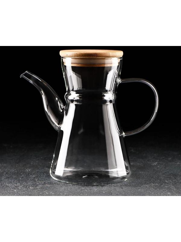 Чайник стеклянный заварочный «Эко. Восток», 800 мл, 18×11,5×17 см