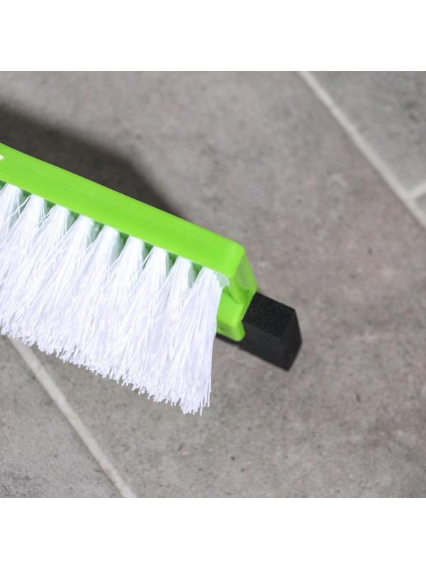 Щётка для пола с водосгоном Доляна, телескопический черенок, нержавеющая сталь, 26×6×73(118) см, цвет МИКС