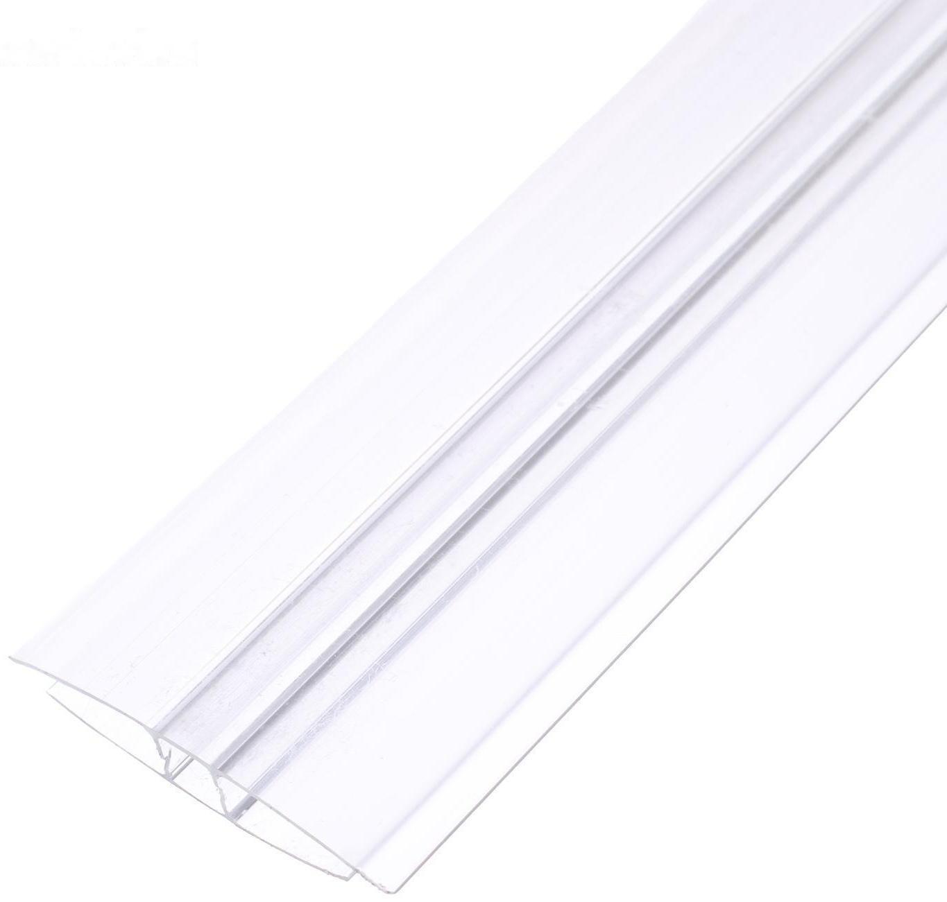 Профиль соединительный для поликарбоната, толщина 4 - 6 мм, длина 6 м, универсальный, Novattro