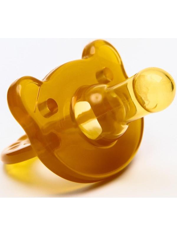 Пустышка цельносиликоновая, от 0 мес., классическая, «Мишка»