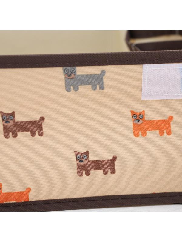 Органайзер для хранения белья с крышкой «Собачки», 13 ячеек , 32,5×24×12 см