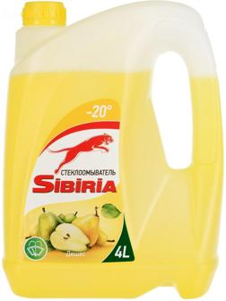 Жидкость стеклоомывающая зимняя Sibiria Дюшес, -20С, 4 л