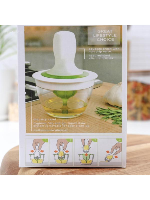 Ёмкость для масла с кисточкой, d=10 см