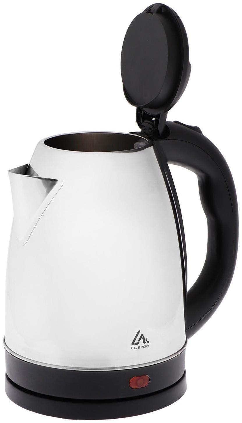 Чайник электрический Luazon LSK-1805, металл, 1.8 л, 1500 Вт, серебристый
