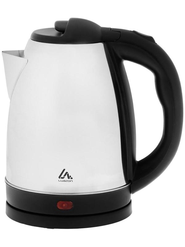Чайник электрический Luazon LSK-1805, металл, 1.8 л, 1500 Вт, серебристый
