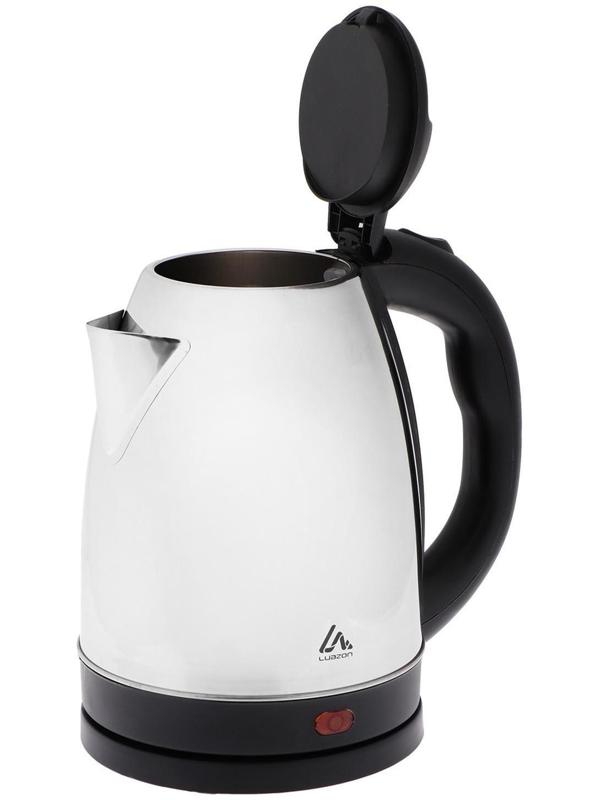 Чайник электрический Luazon LSK-1805, металл, 1.8 л, 1500 Вт, серебристый