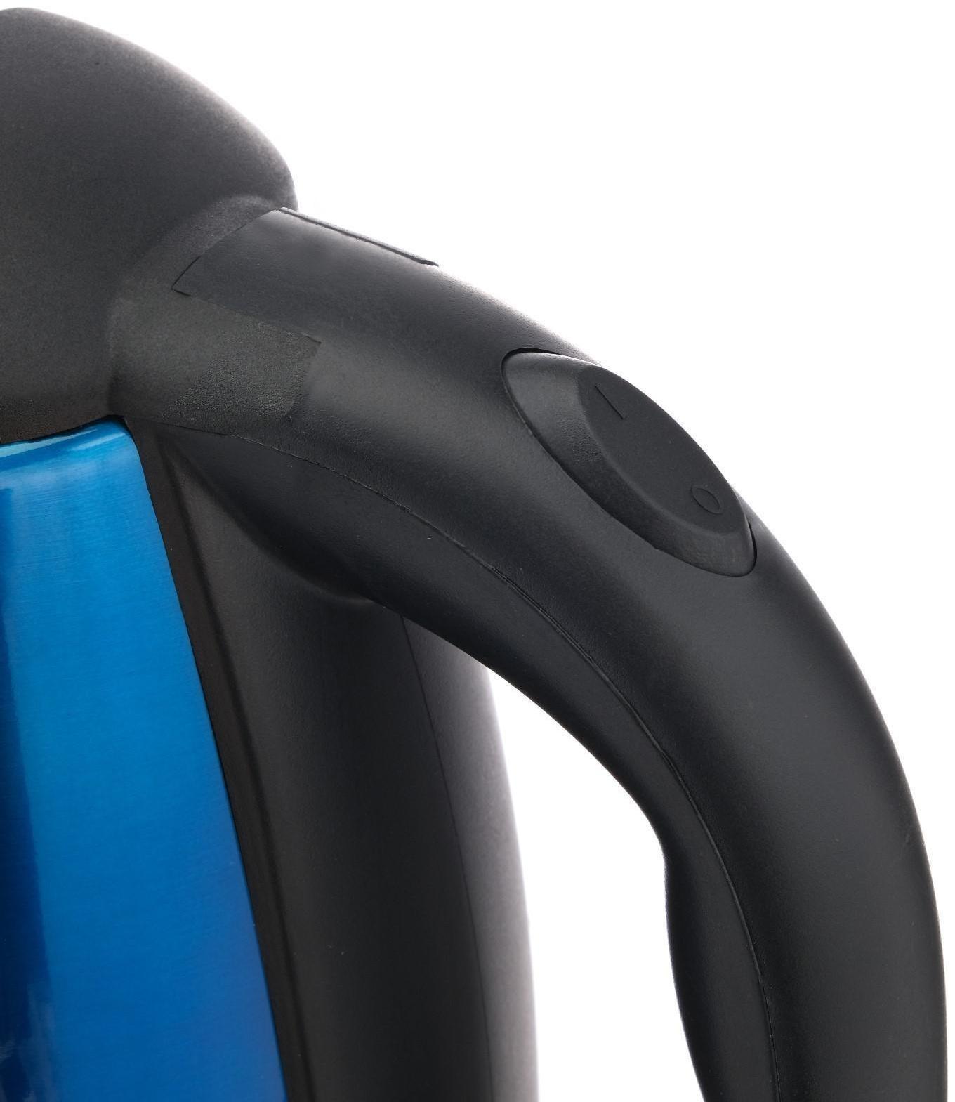 Чайник электрический Luazon LSK-1804, металл, 1.8 л, 1500 Вт, синий