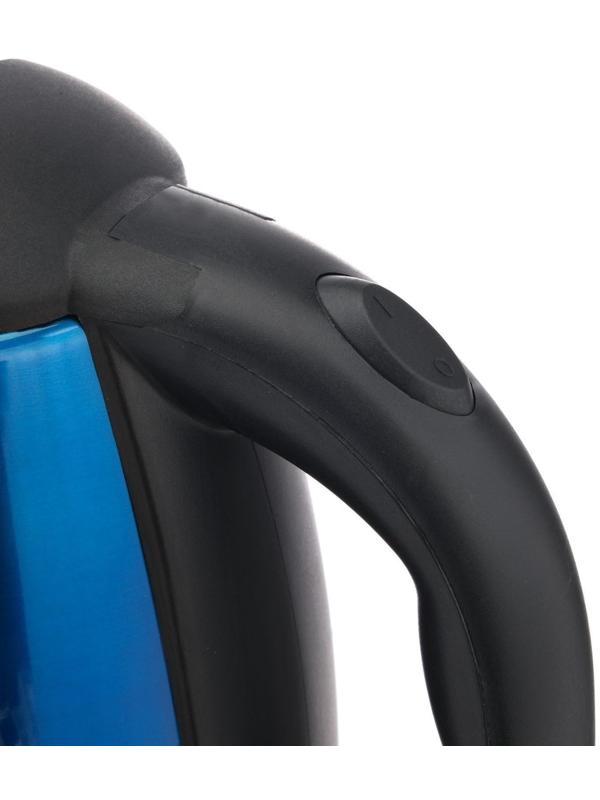 Чайник электрический Luazon LSK-1804, металл, 1.8 л, 1500 Вт, синий