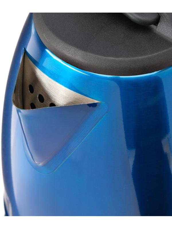 Чайник электрический Luazon LSK-1804, металл, 1.8 л, 1500 Вт, синий