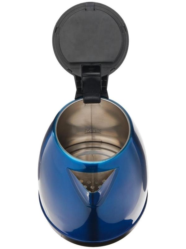 Чайник электрический Luazon LSK-1804, металл, 1.8 л, 1500 Вт, синий