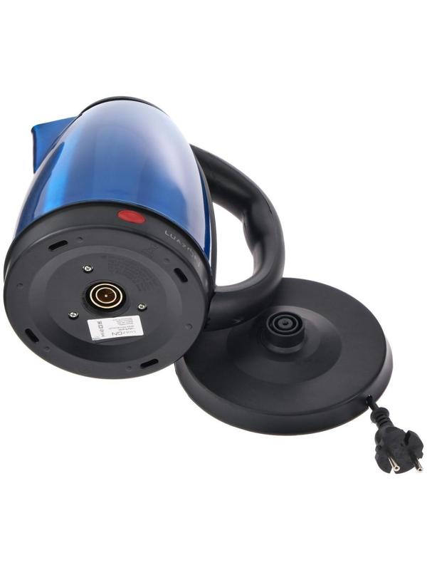 Чайник электрический Luazon LSK-1804, металл, 1.8 л, 1500 Вт, синий