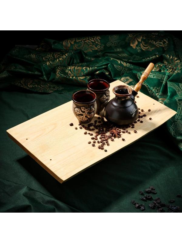 Столешница деревянная из слэба, 50х30 см, массив вяза