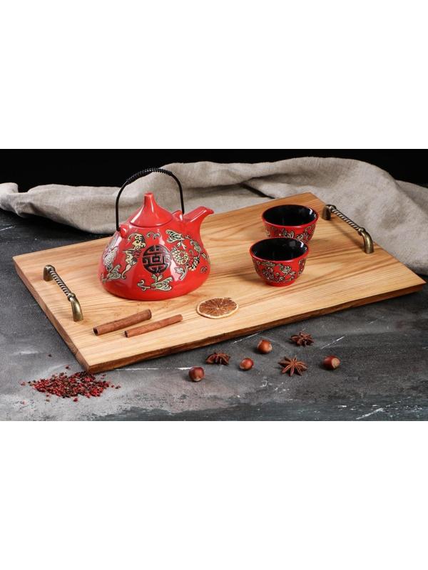 Столешница деревянная из слэба, 50х30 см, массив вяза