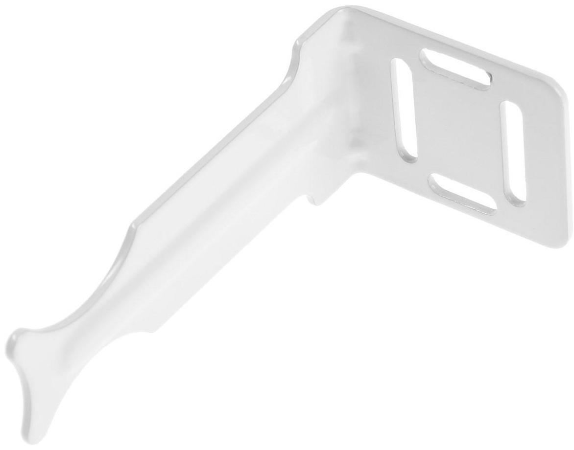 Кронштейн ТУНДРА, для радиатора 3-сторонний полимер, 1 шт.