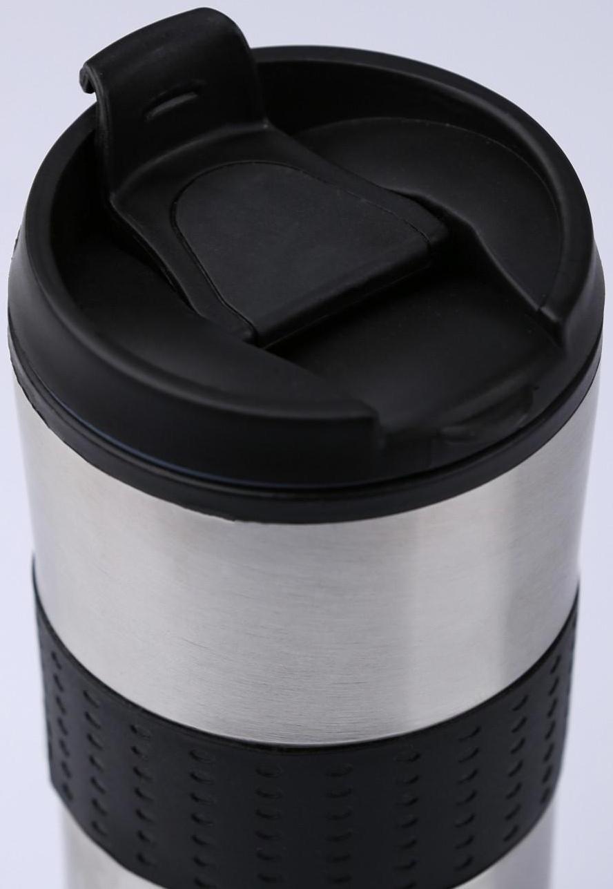 Термокружка, серия: For you,  450 мл, сохраняет тепло 2 ч, 8 х 19 см, хром