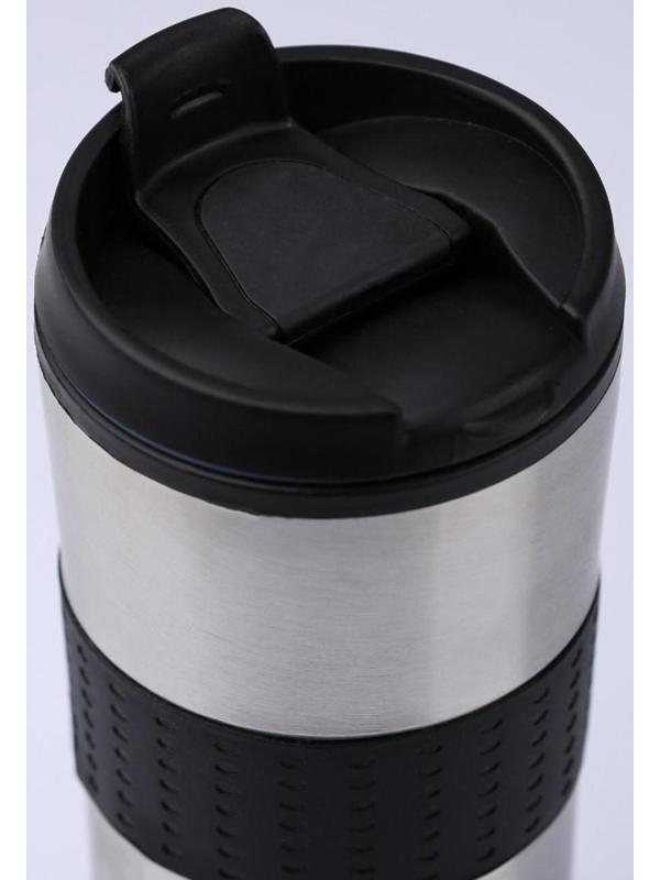 Термокружка, серия: For you,  450 мл, сохраняет тепло 2 ч, 8 х 19 см, хром