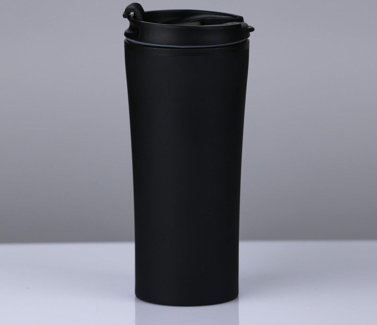 Термокружка, серия: For you, 450 мл, сохраняет тепло 2 ч, 8 х 19 см, чёрная