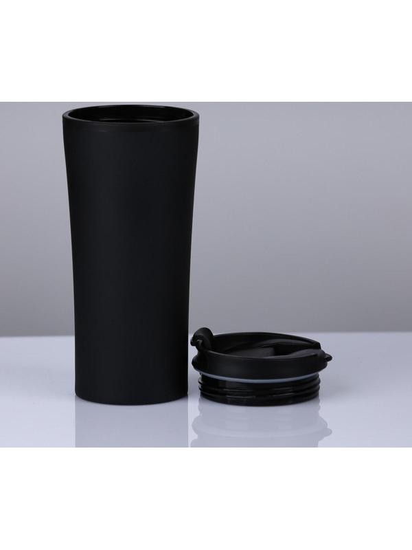 Термокружка, серия: For you, 450 мл, сохраняет тепло 2 ч, 8 х 19 см, чёрная