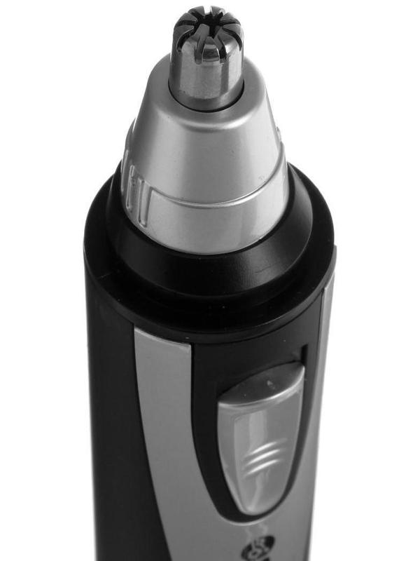 Триммер для волос Sakura SA-5522BK, 4 насадки, 1хАА, чёрный/серебристый