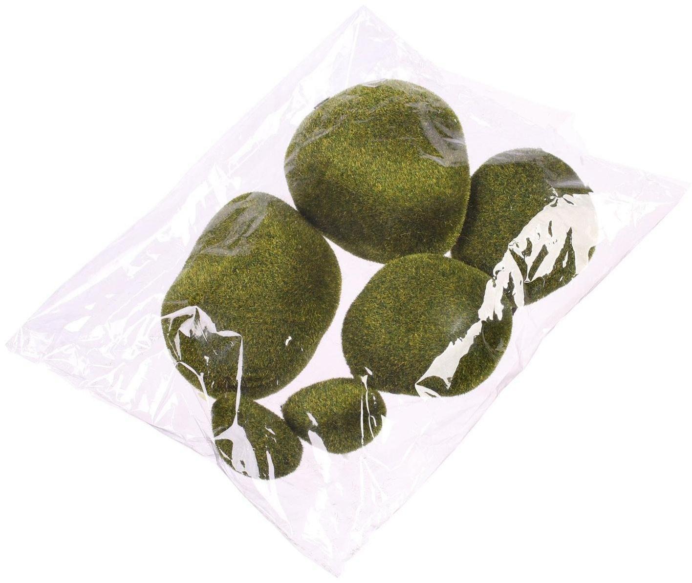 Мох искусственный «Камни», набор 6 шт.