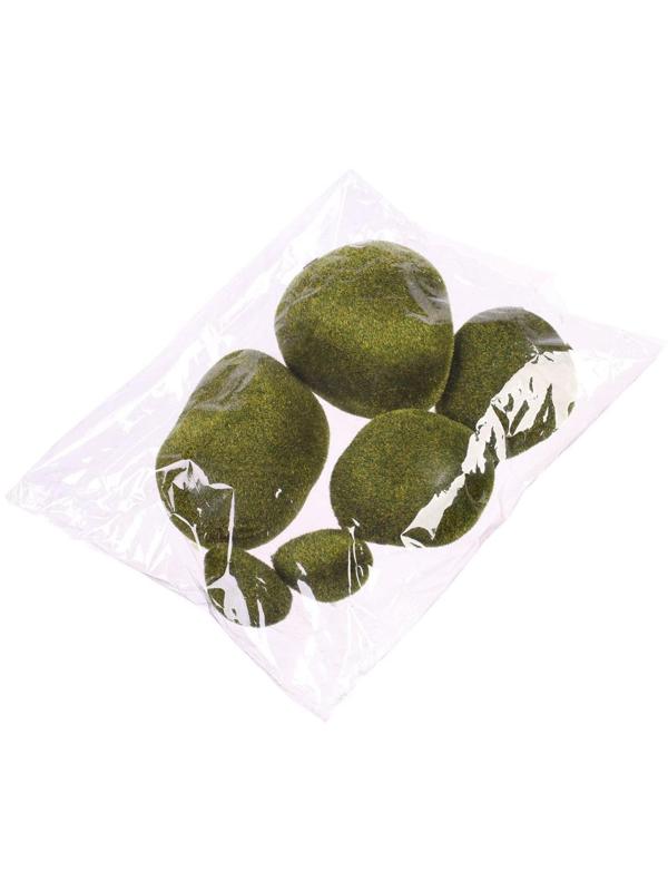 Мох искусственный «Камни», набор 6 шт.