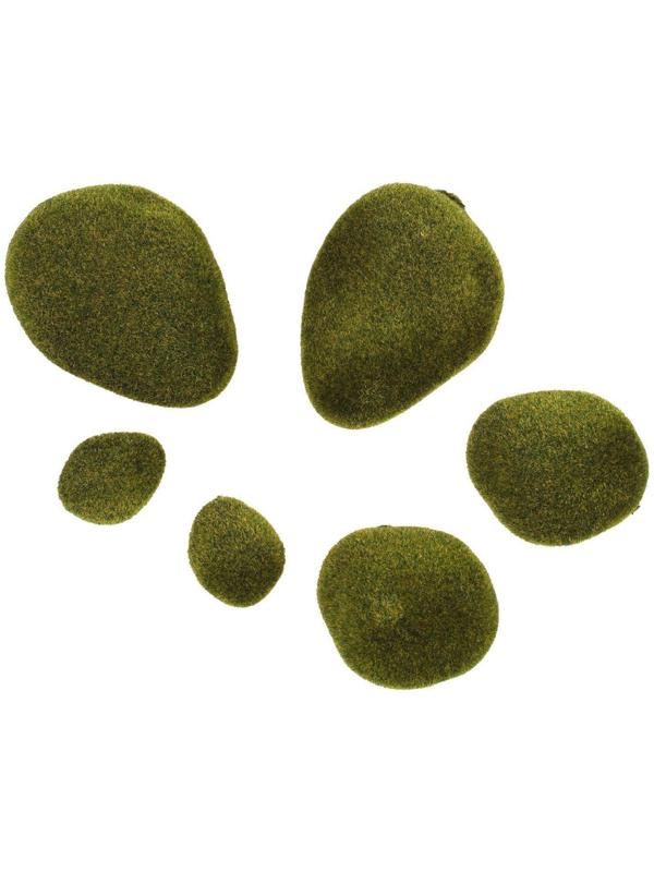 Мох искусственный «Камни», набор 6 шт.
