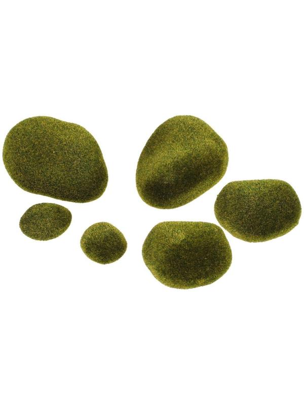 Мох искусственный «Камни», набор 6 шт.