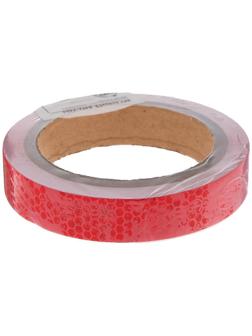 Светоотражающая лента, самоклеящаяся, красная, 2 см х 8 м