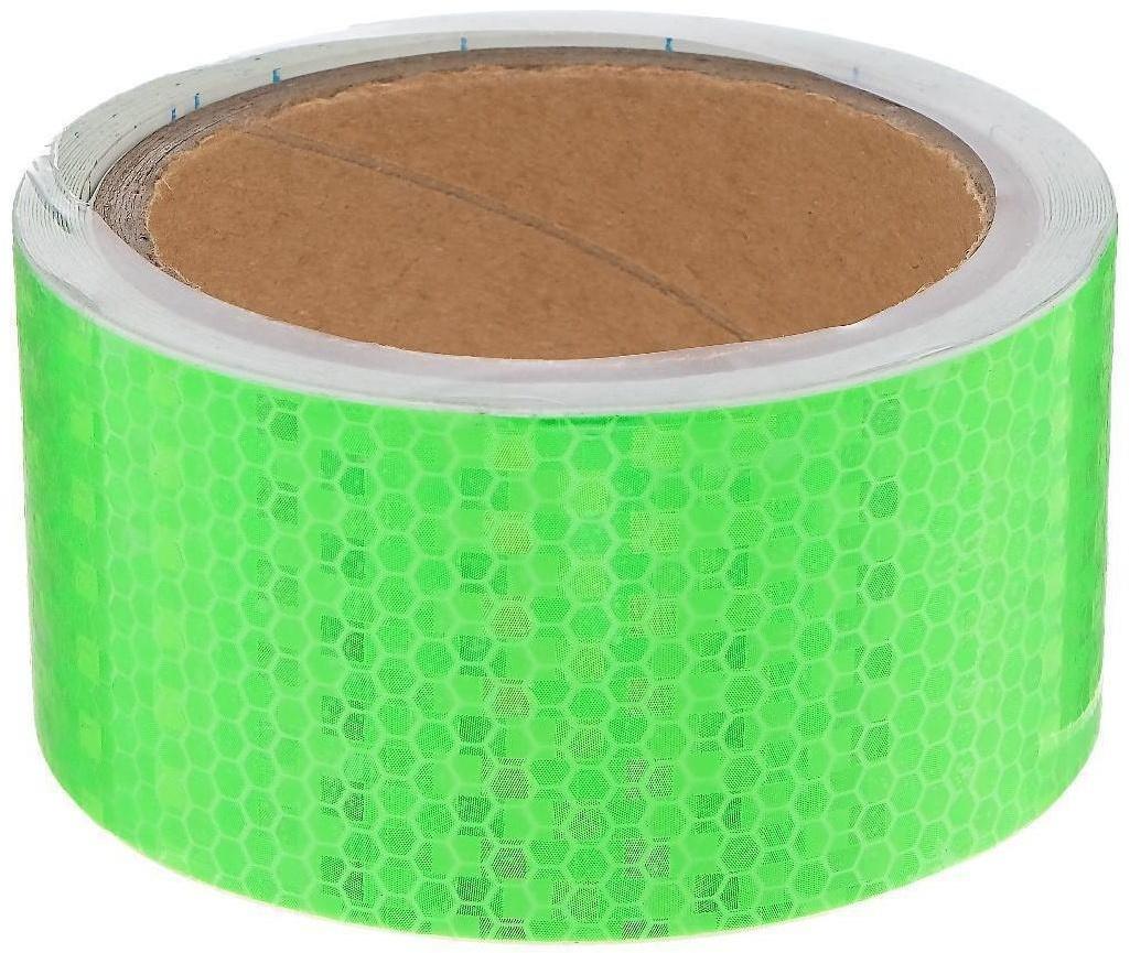 Светоотражающая лента, самоклеящаяся, зеленая, 5 см х 5 м