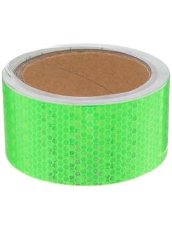 Светоотражающая лента, самоклеящаяся, зеленая, 5 см х 5 м