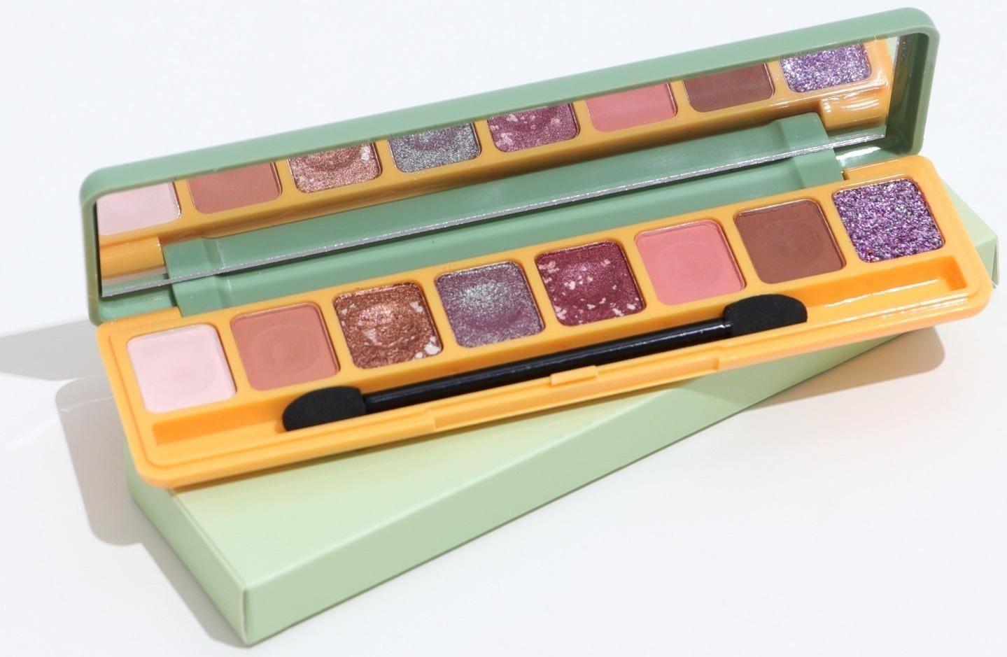 Палетка теней для век, с жемчужным блеском, 8 цветов