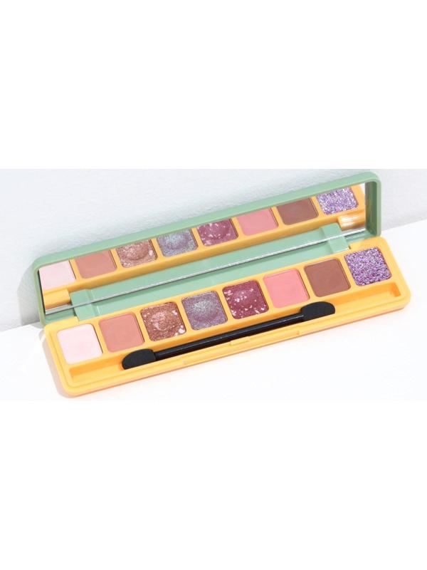 Палетка теней для век, с жемчужным блеском, 8 цветов