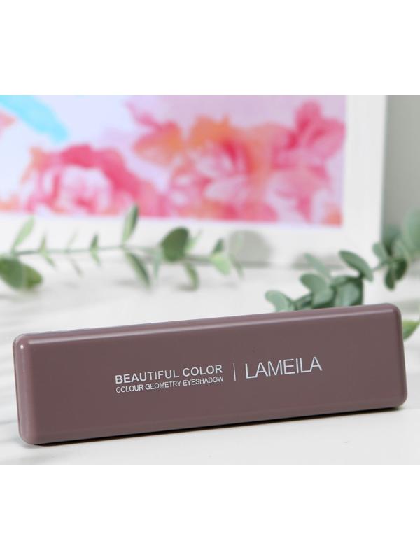 Палетка теней для век, с жемчужным блеском, 8 цветов