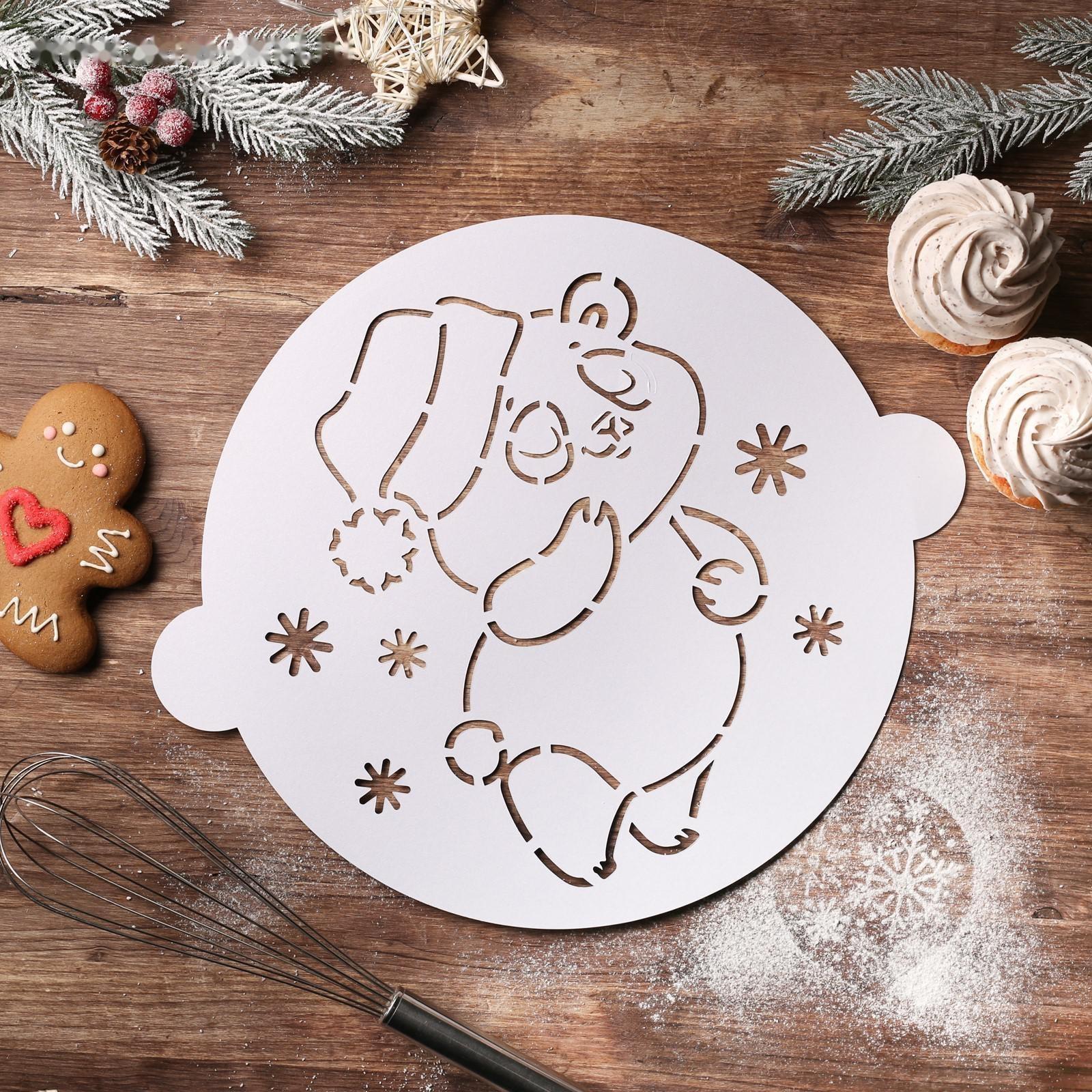 Трафарет для выпечки «Медвежонок», 35,2 × 30 см