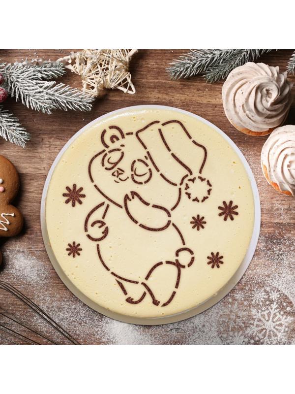 Трафарет для выпечки «Медвежонок», 35,2 × 30 см