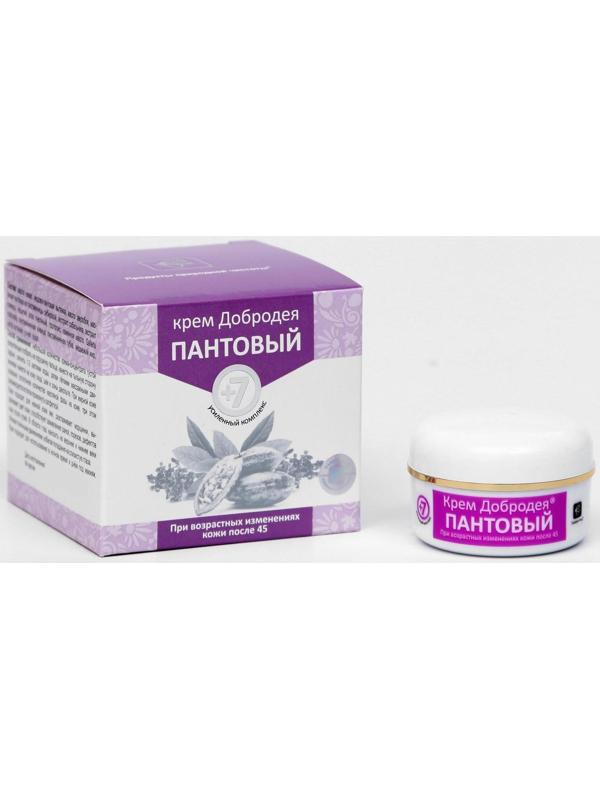 Натуральный крем «Добродея», пантовый, при возрастных изменениях кожи после 45, 25 мл
