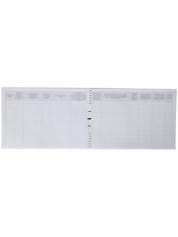 Журнал учета проверок юридических лиц и ИП, А4, 50 листов на гребне, обложка мелованный картон, УФ-лак, блок офсет