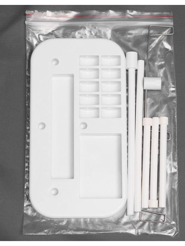 Органайзер-стойка для ниток, на подставке, 20,7 × 10,8 × 36,5 см, цвет голубой/белый