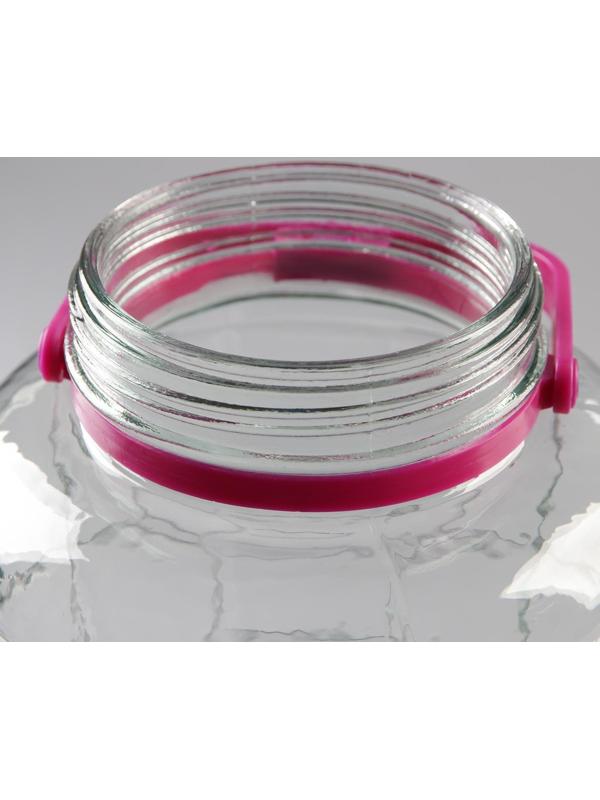 Банка стеклянная с ручкой, 8 л