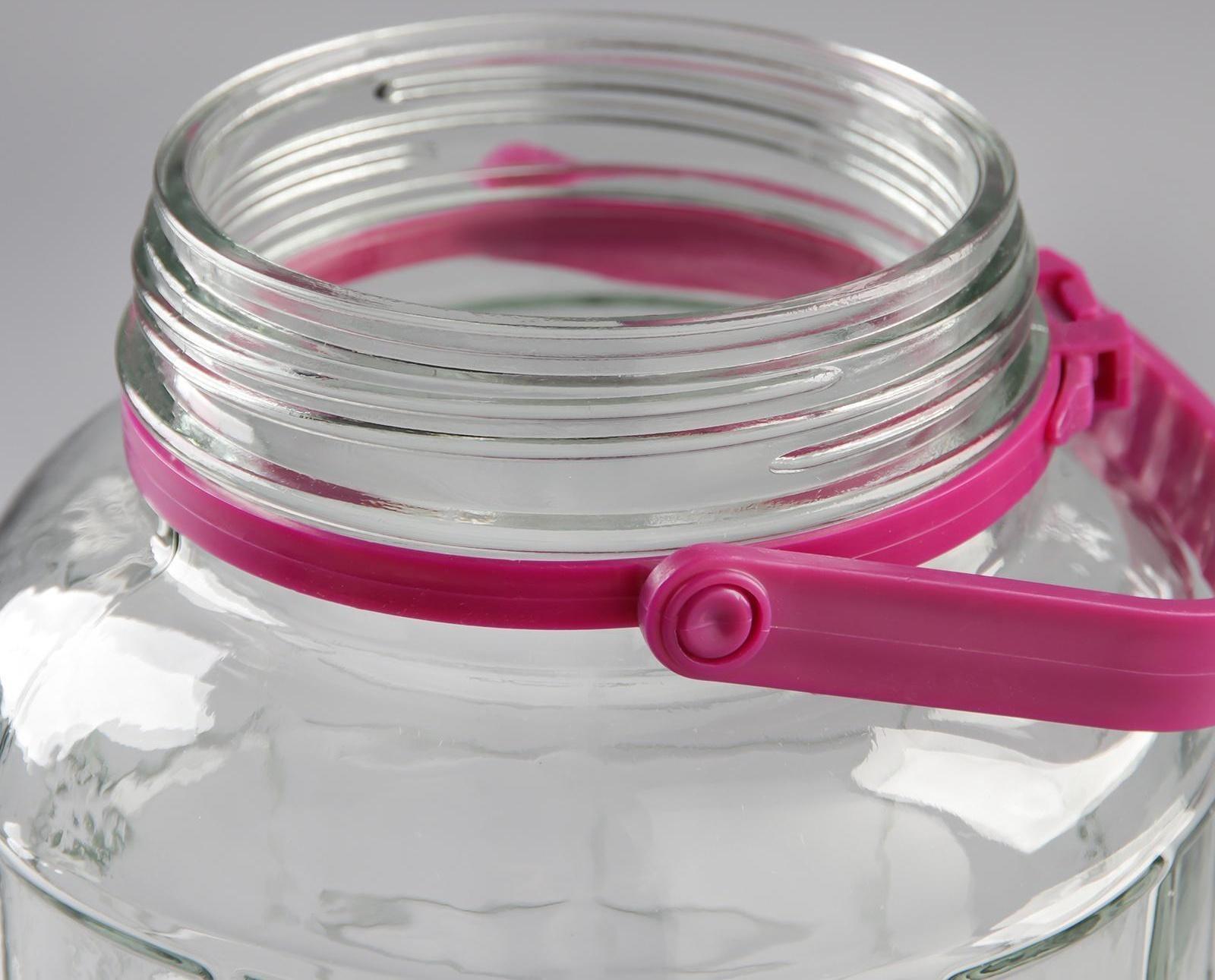 Банка стеклянная с ручкой, 5 л