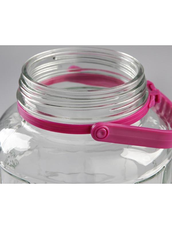 Банка стеклянная с ручкой, 5 л