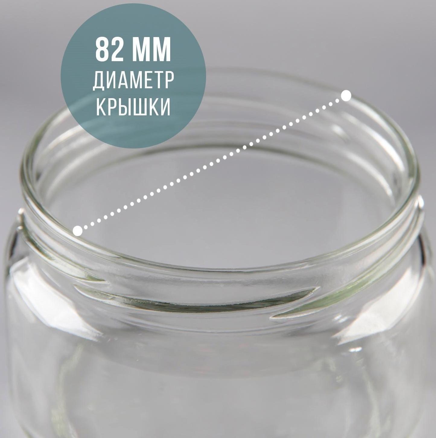 Банка стеклянная, 200 мл, ТО-82 мм