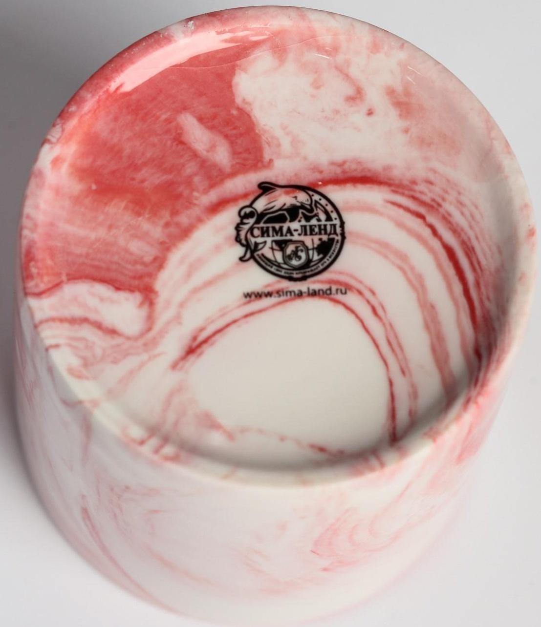 Кашпо для цветов с тиснением «Цветы», 10 х 10 см