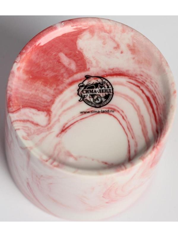 Кашпо для цветов с тиснением «Цветы», 10 х 10 см