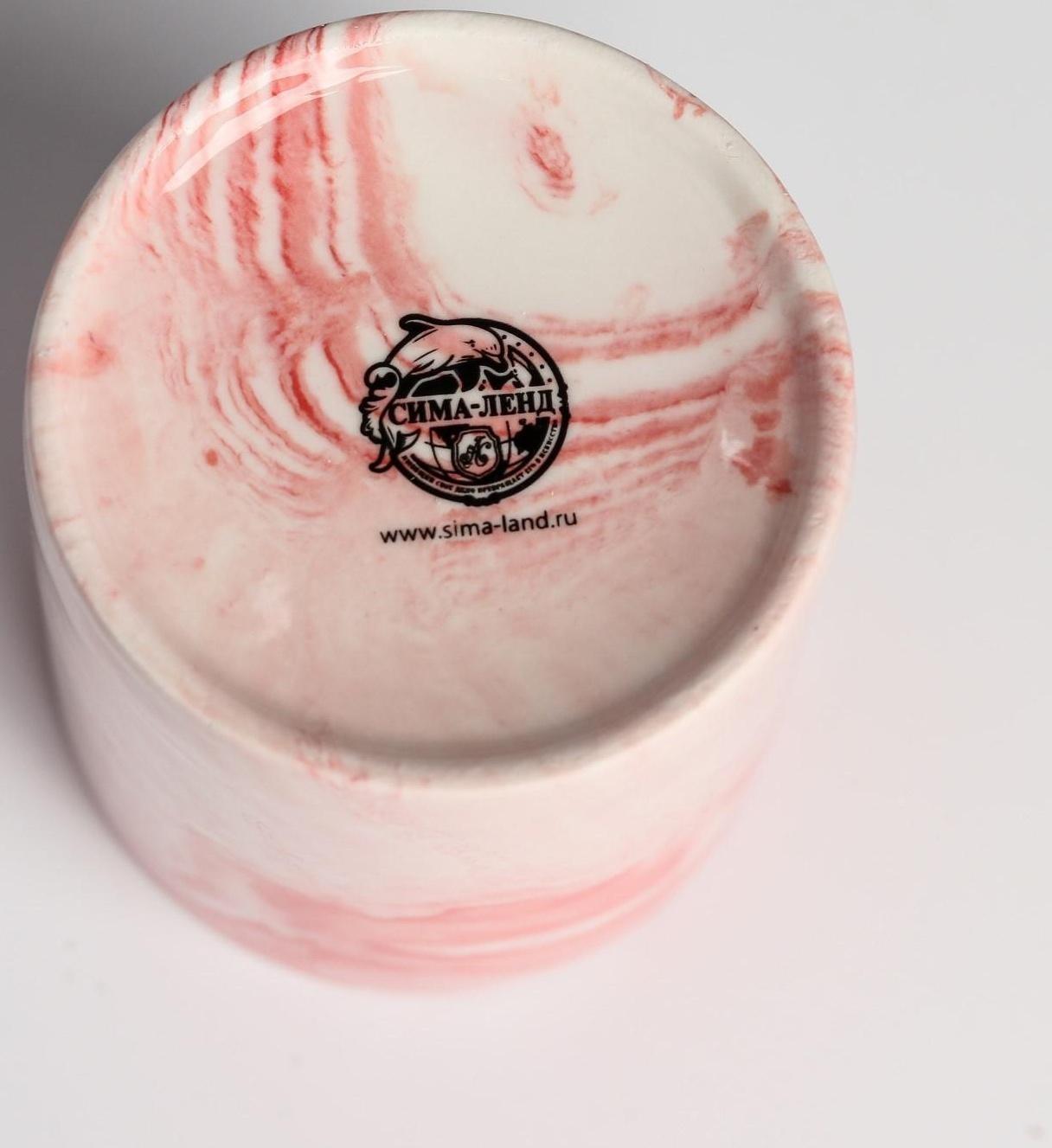 Керамическое кашпо с тиснением «Единорог», 8 х 9,5 см