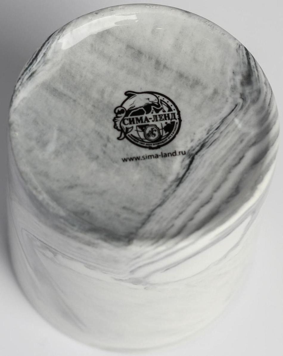 Керамическое кашпо с тиснением «Париж», 8 х 9,5 см